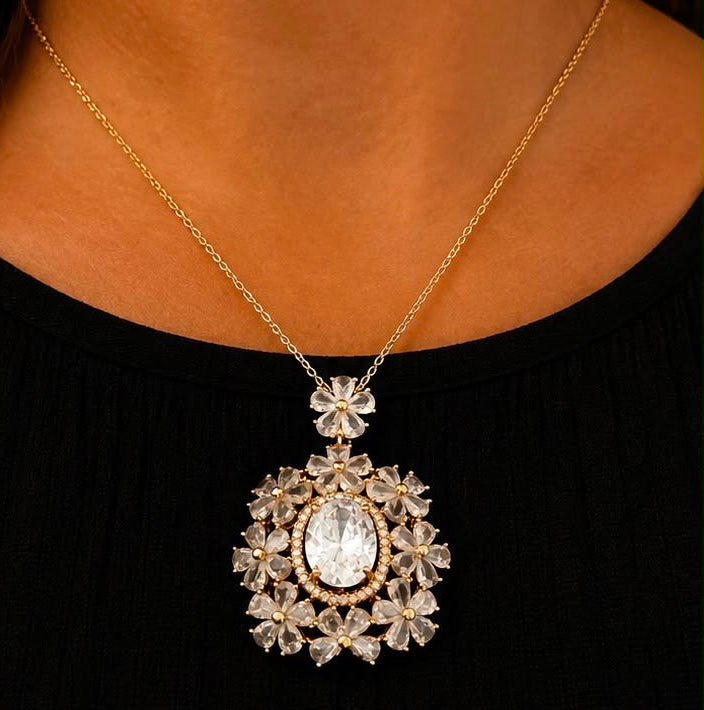 Christian Dior Inspired Set (Necklace and Earrings)
