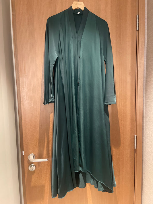 Flared Sleeve Green abaya size 52