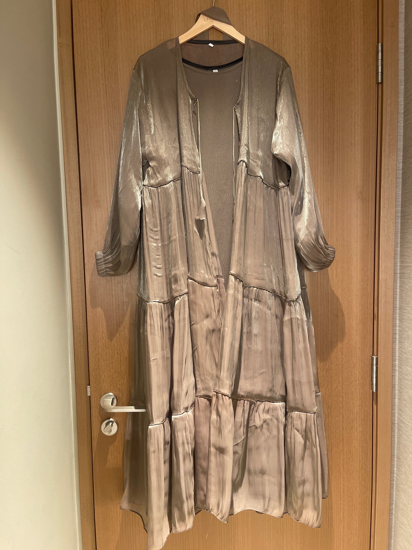 Gold Abaya with Belt 4pcs