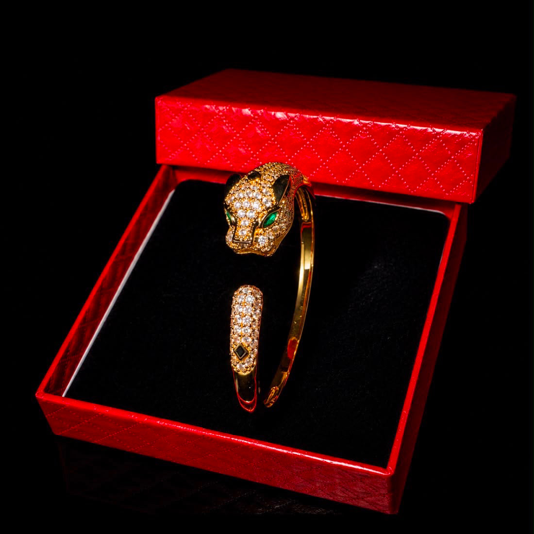 Panther Click Bangle and Ring Set