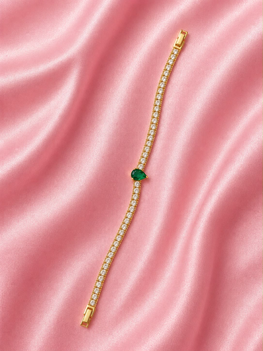 Solitaire Peardrop Tennis Bracelet
