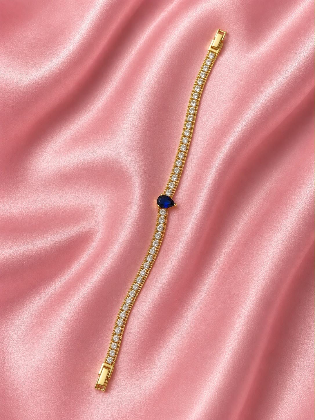 Solitaire Peardrop Tennis Bracelet