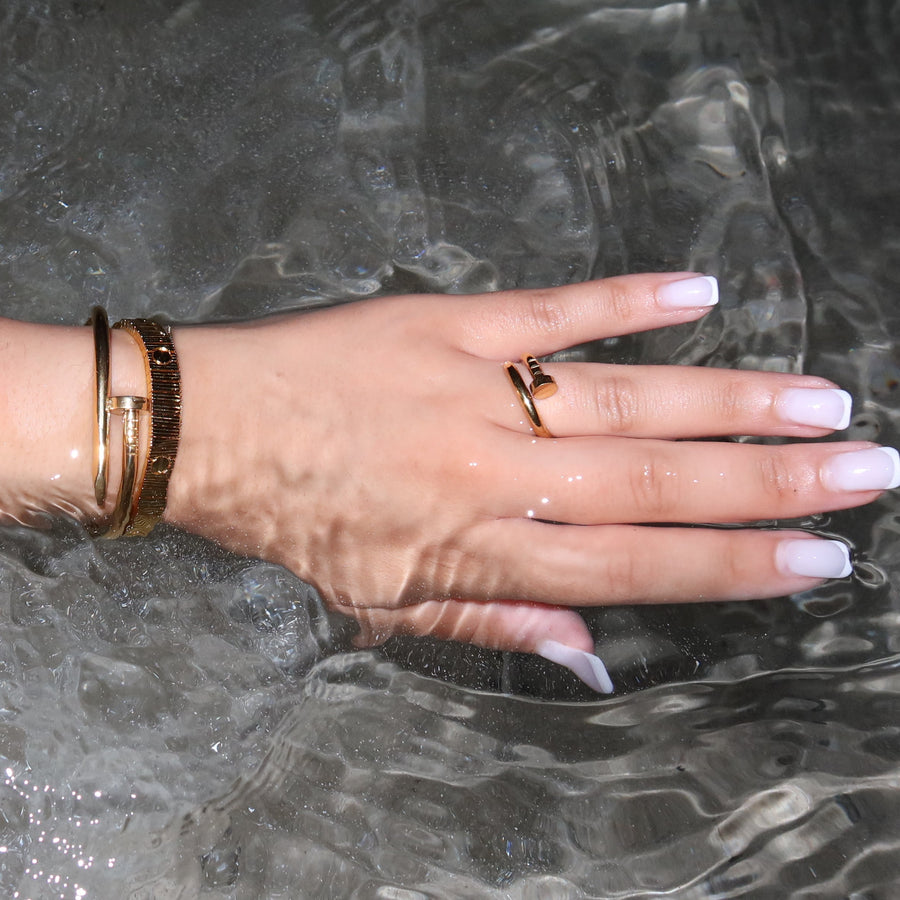 Nail Bangle and Ring Set