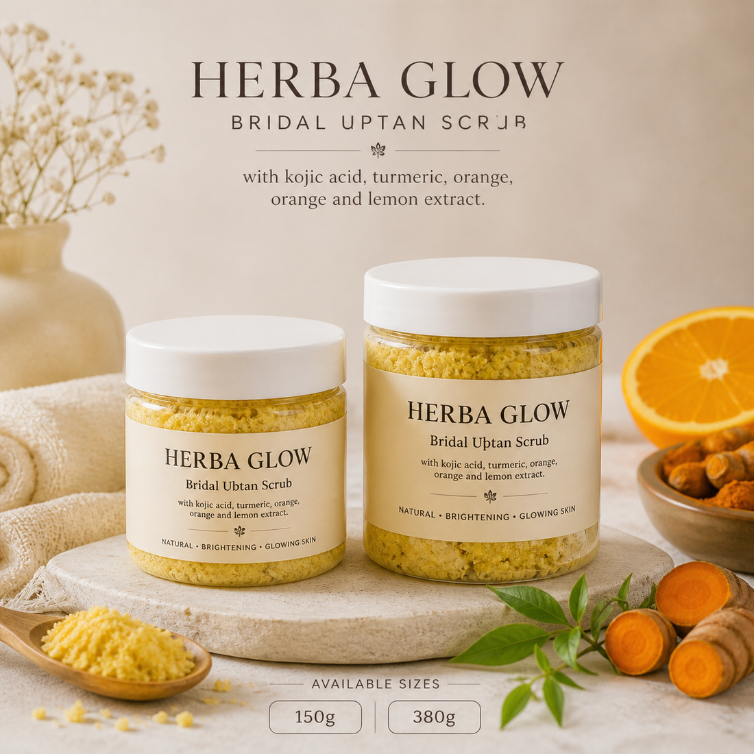 HerbaGlow Bridal Ubtan Scrub