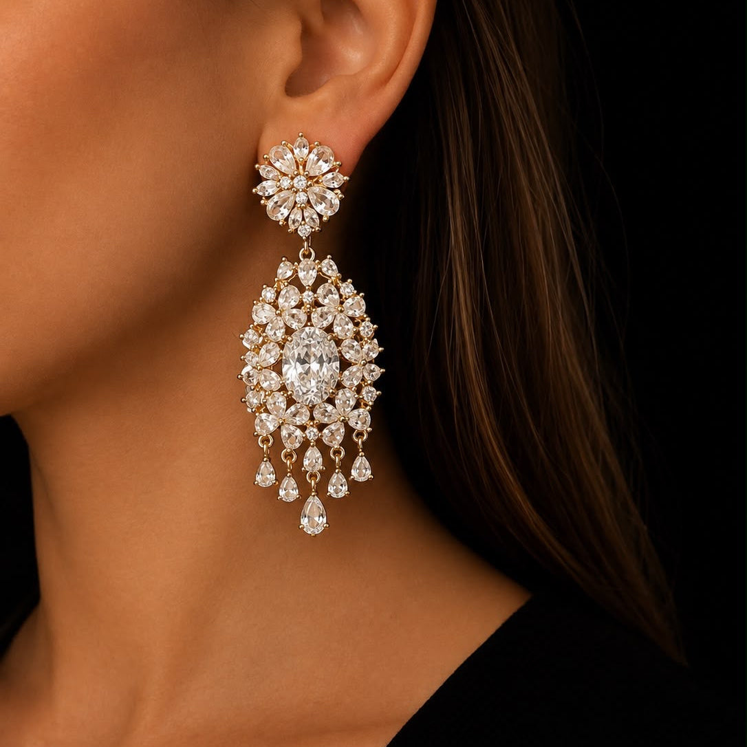 Béau Diamond Set (Necklace and Earrings)