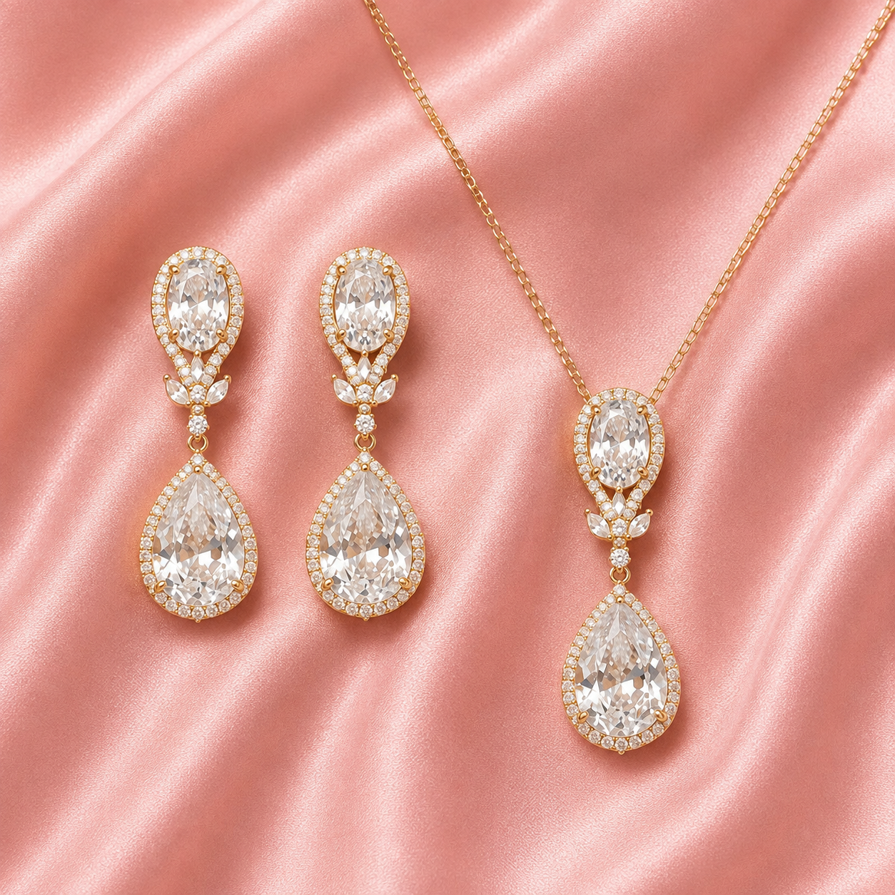 Mesika Inspired Set 5 (Necklace and Earrings)
