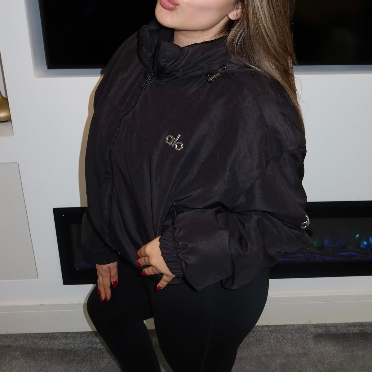 Cropped Bomber Jacket