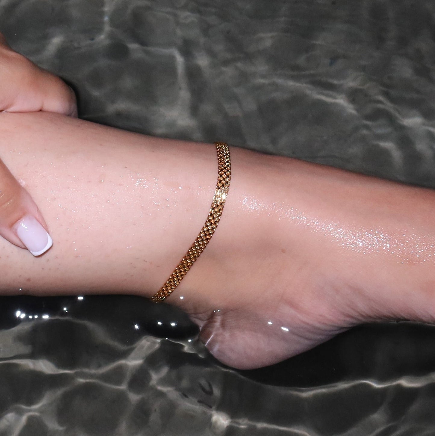 Pre-Order: Premium Gold Lattice Anklet