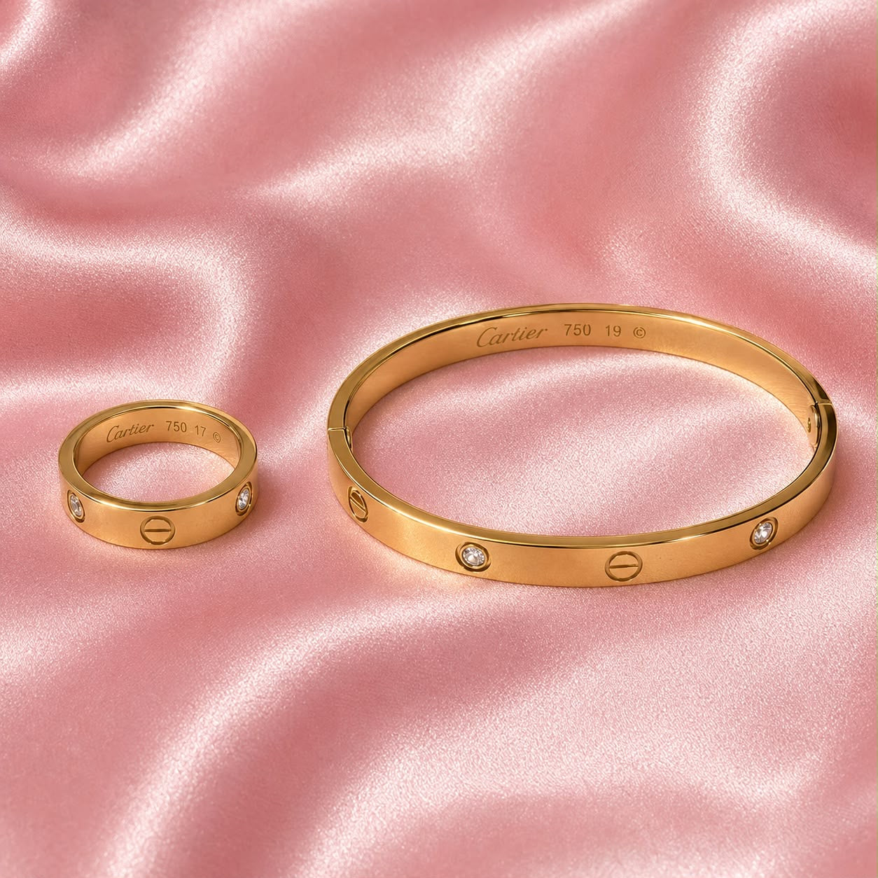 Love Bangle and Ring Set