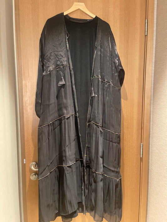 Black Abaya Boho 4pcs