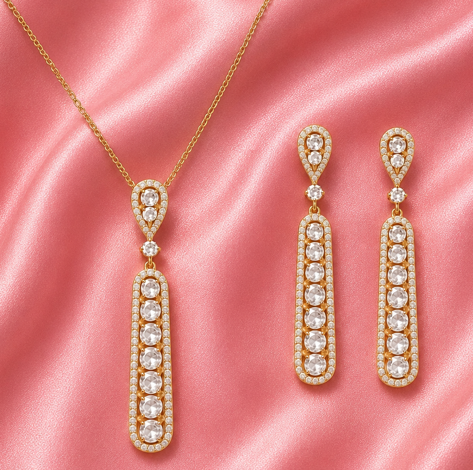 Mesika Inspired Set 4 (Necklace and Earrings)