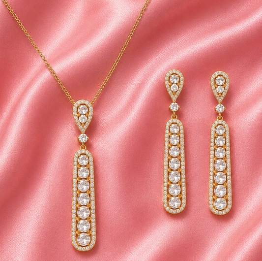 Mesika Inspired Set 4 (Necklace and Earrings)
