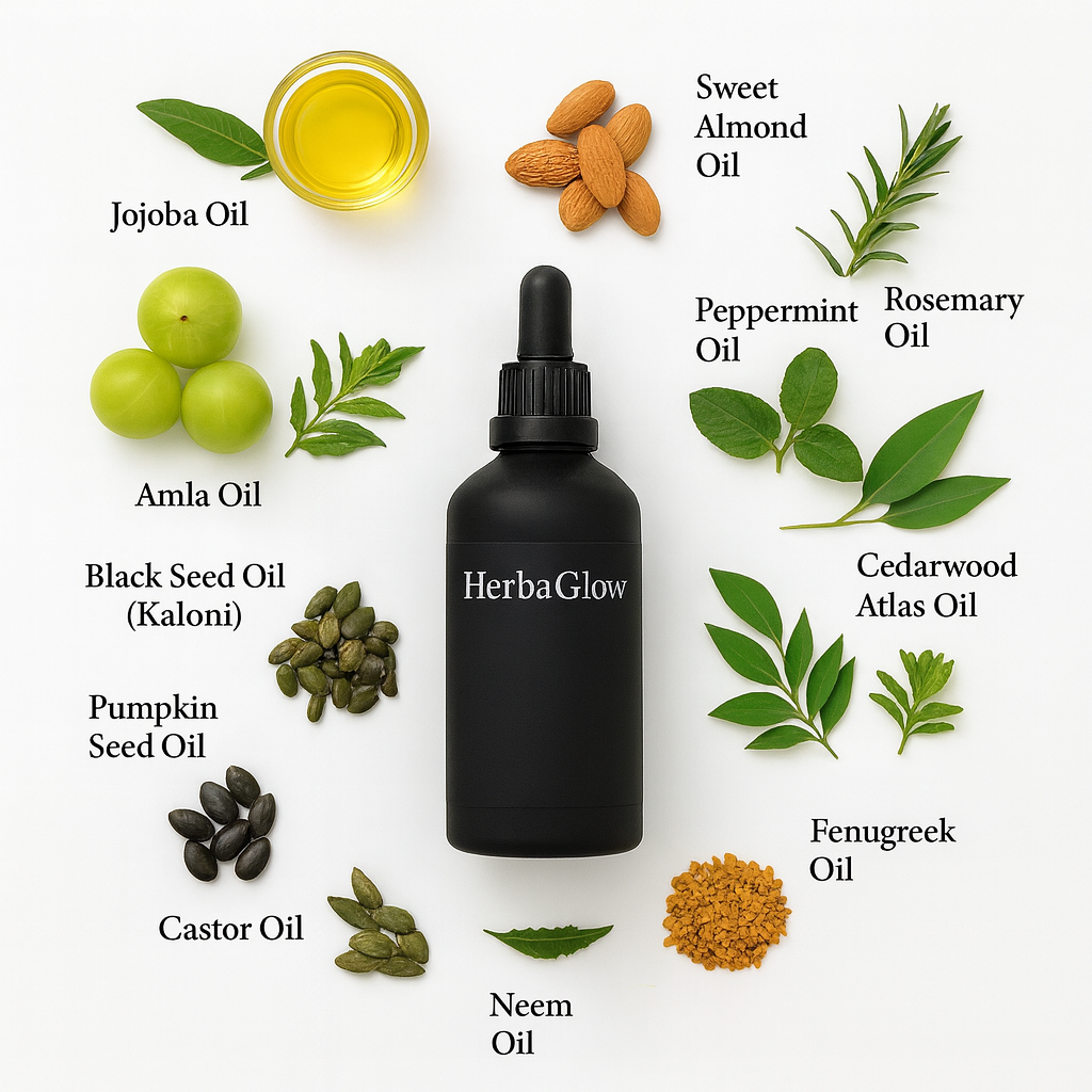 HerbaGlow Bioactive Herbal Hair Oil (DHT)- 100ml