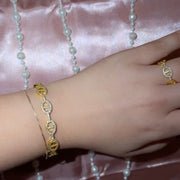 Monaco Cuff and Adjustable Ring Set